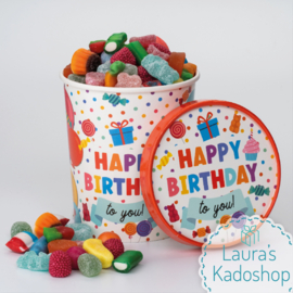 Candy Bucket - Happy Birthday