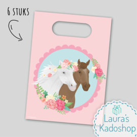 Paper bags - Horses (6 stuks)