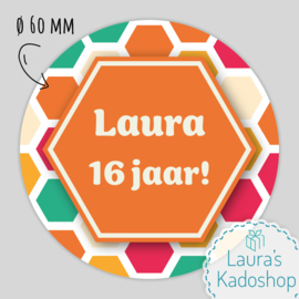 Sticker Hexagons (12 per vel)