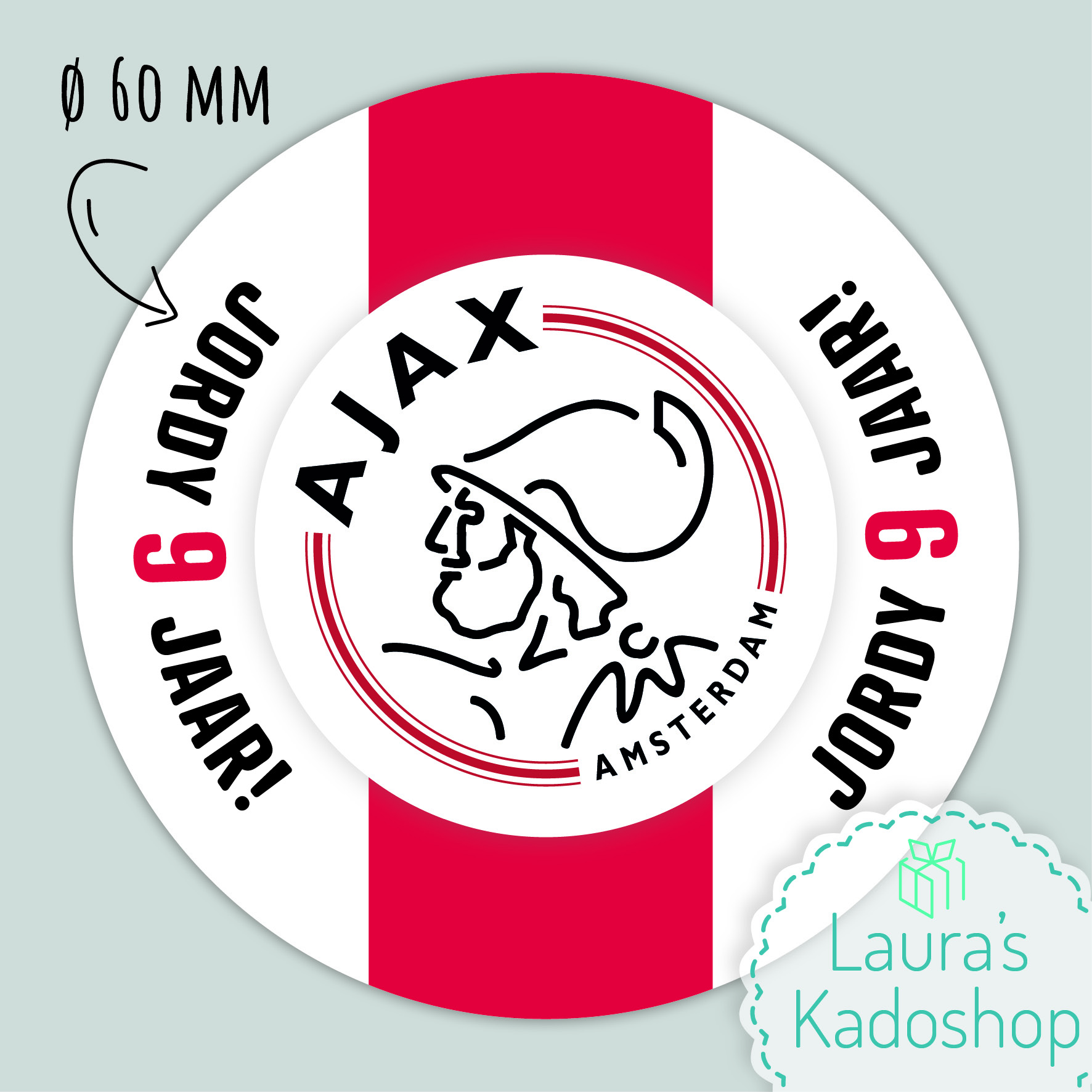 Sticker Ajax (12 per vel)