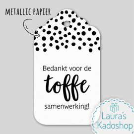 Kadolabel wit - TOFFE samenwerking