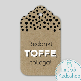 Kadolabel kraft - Bedankt TOFFE collega!