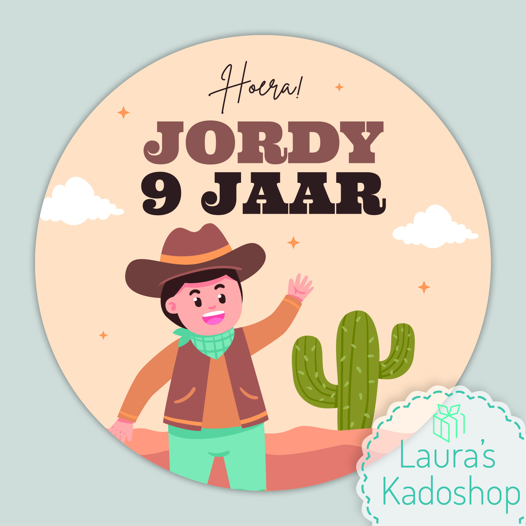 Pringles Top-stickers - Cowboy (8 per vel)