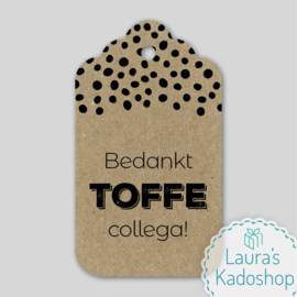 Kadolabel kraft - Bedankt TOFFE collega!