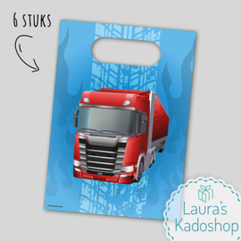 Paper bags - Trucks (6 stuks)