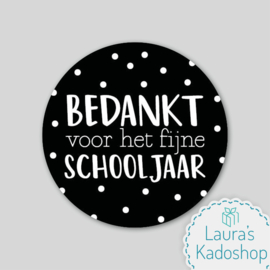 Sticker - BEDANKT voor het fijne schooljaar