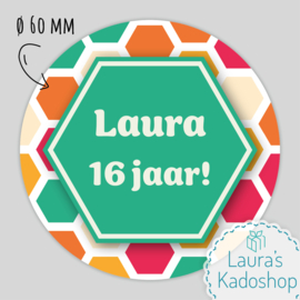Sticker Hexagons (12 per vel)