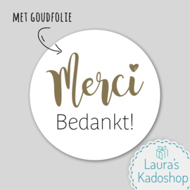 Sticker - Merci Bedankt! (2x)