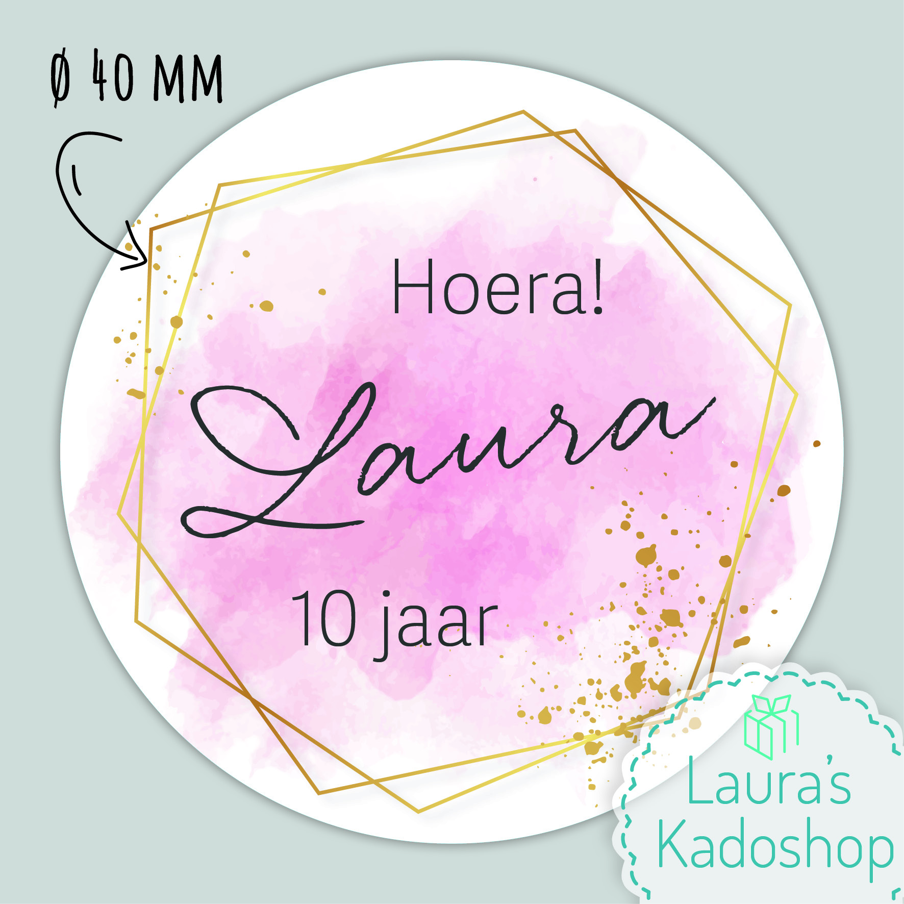 Sticker Watercolor (24 per vel)