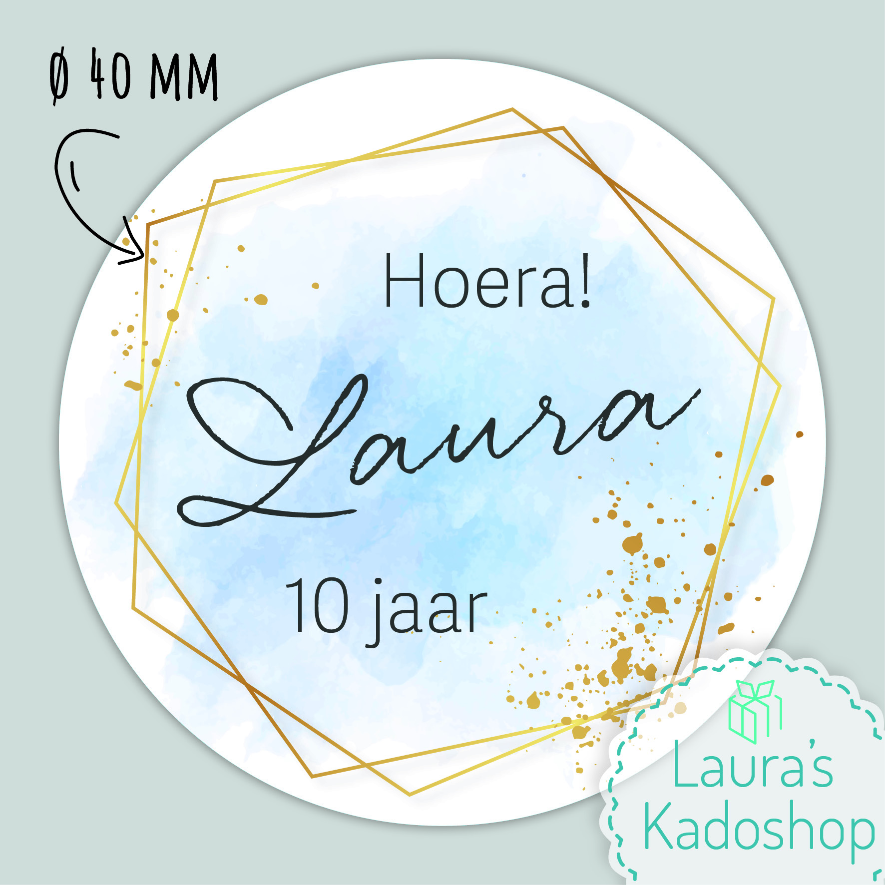 Sticker Watercolor (24 per vel)