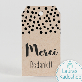 Kadolabel eco - Merci Bedankt!