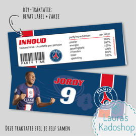 Label + zakje - Paris Saint-Germain + speler