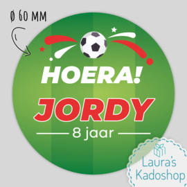 Sticker Voetbal (12 per vel)