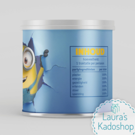 Pringles wikkel - Minion blauw