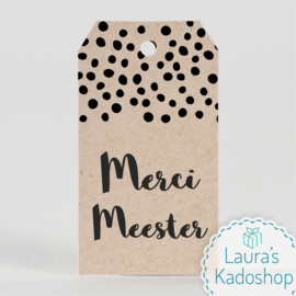 Kadolabel eco - Merci Meester