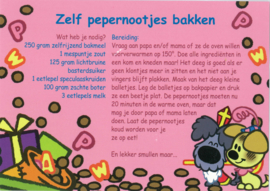 Postkaart 'Zelf pepernootjes bakken'