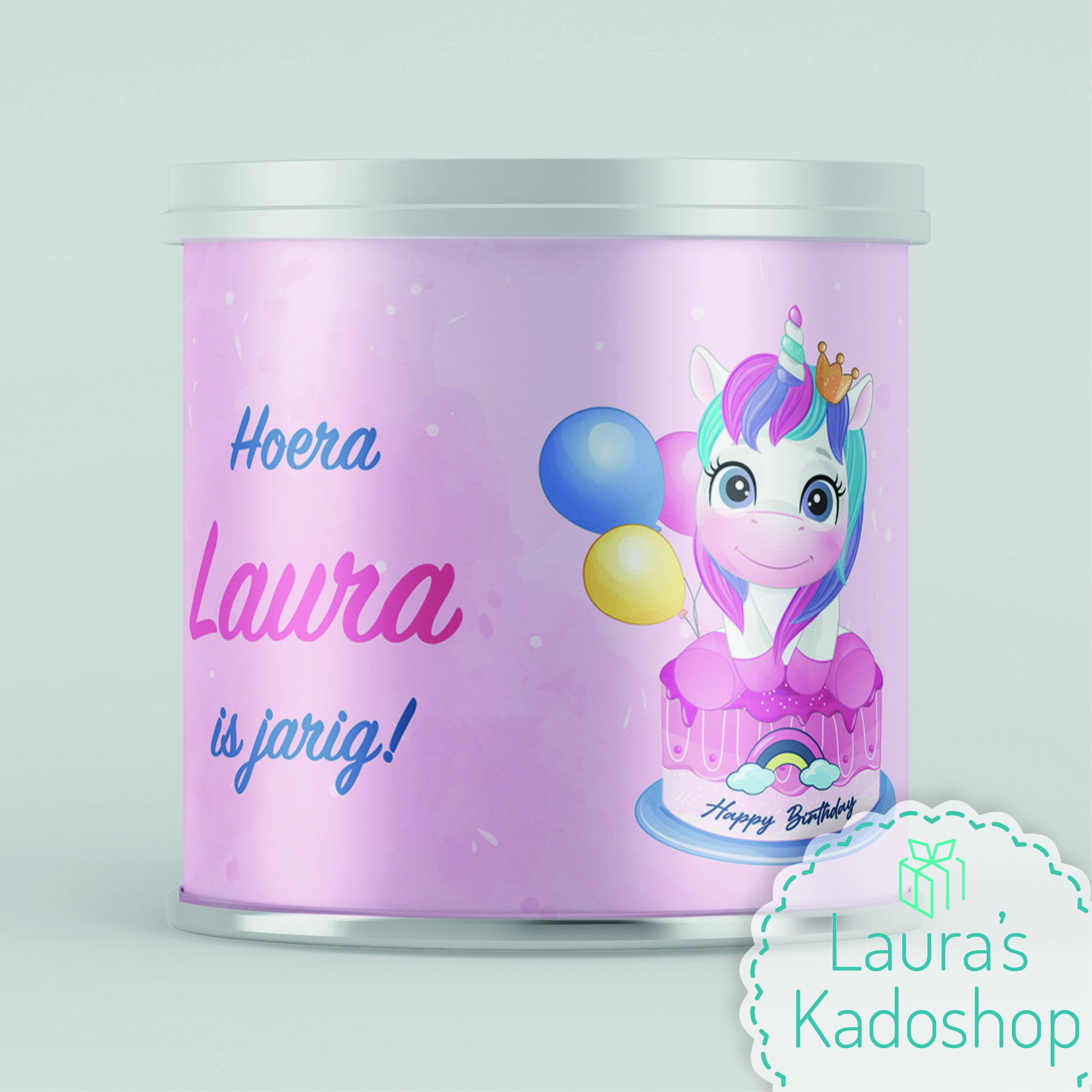 Pringles wikkel - Unicorn [roze]