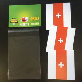 Label + zakje + wikkels - Medkits (Fortnite)