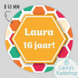 Sticker Hexagons (12 per vel)