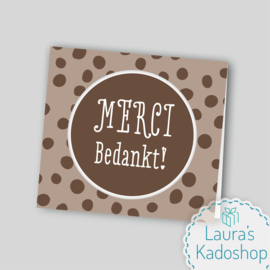 Bedankje ’MERCI bedankt!' - Merci Petits