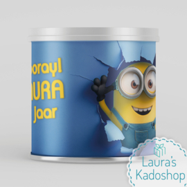 Pringles wikkel - Minion blauw