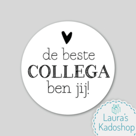 Sticker - de beste COLLEGA ben jij!