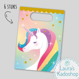 Paper bags - Unicorn (6 stuks)