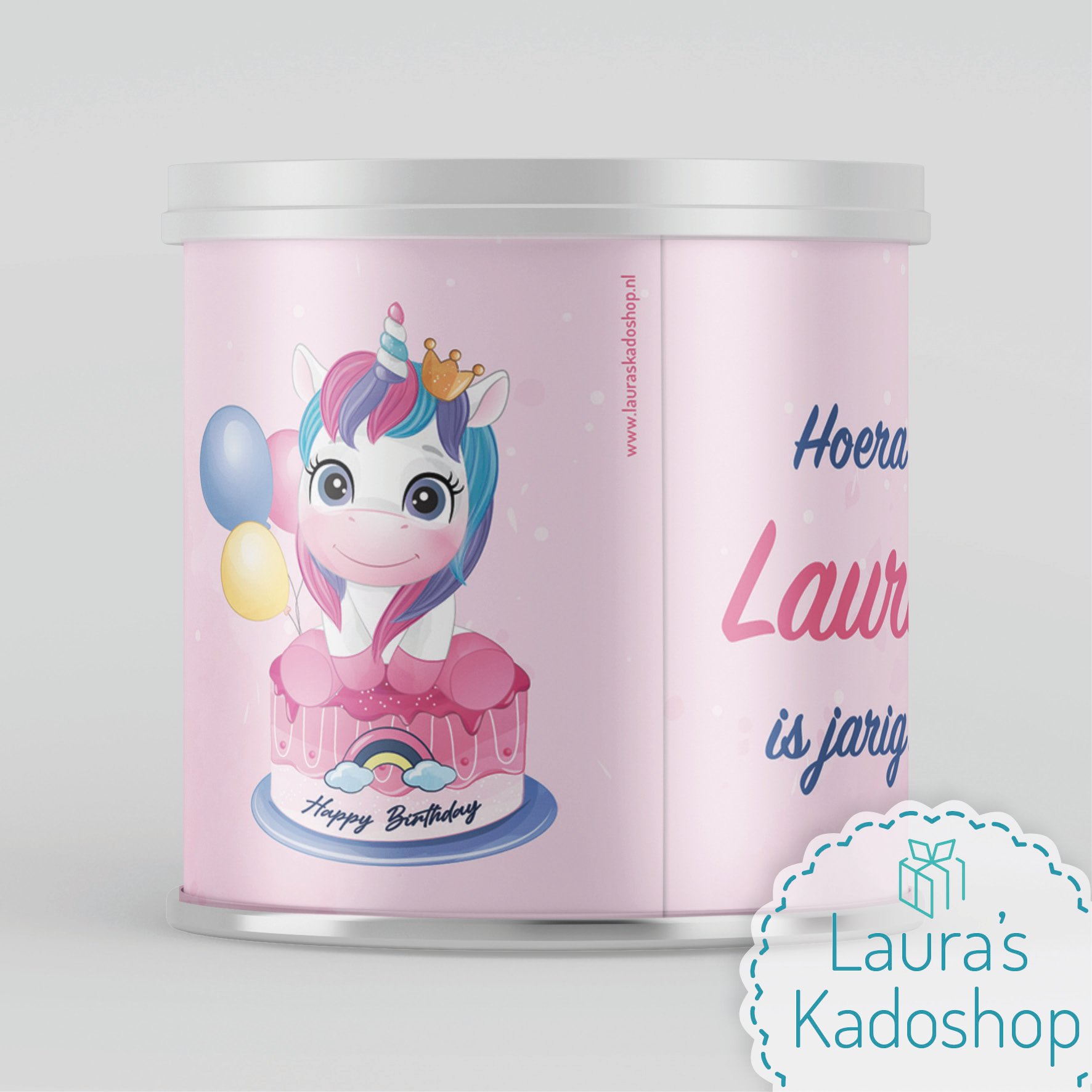 Pringles wikkel - Unicorn [roze]