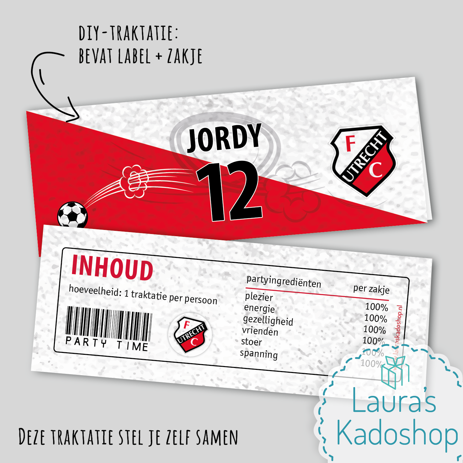 Label + zakje - FC Utrecht