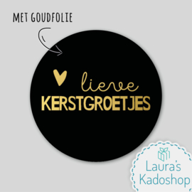 Sticker - Kerstgroetjes