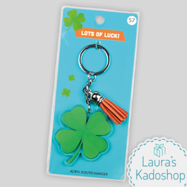 Sleutelhanger - Klavertje 4