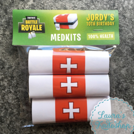 Label + zakje + wikkels - Medkits (Fortnite)