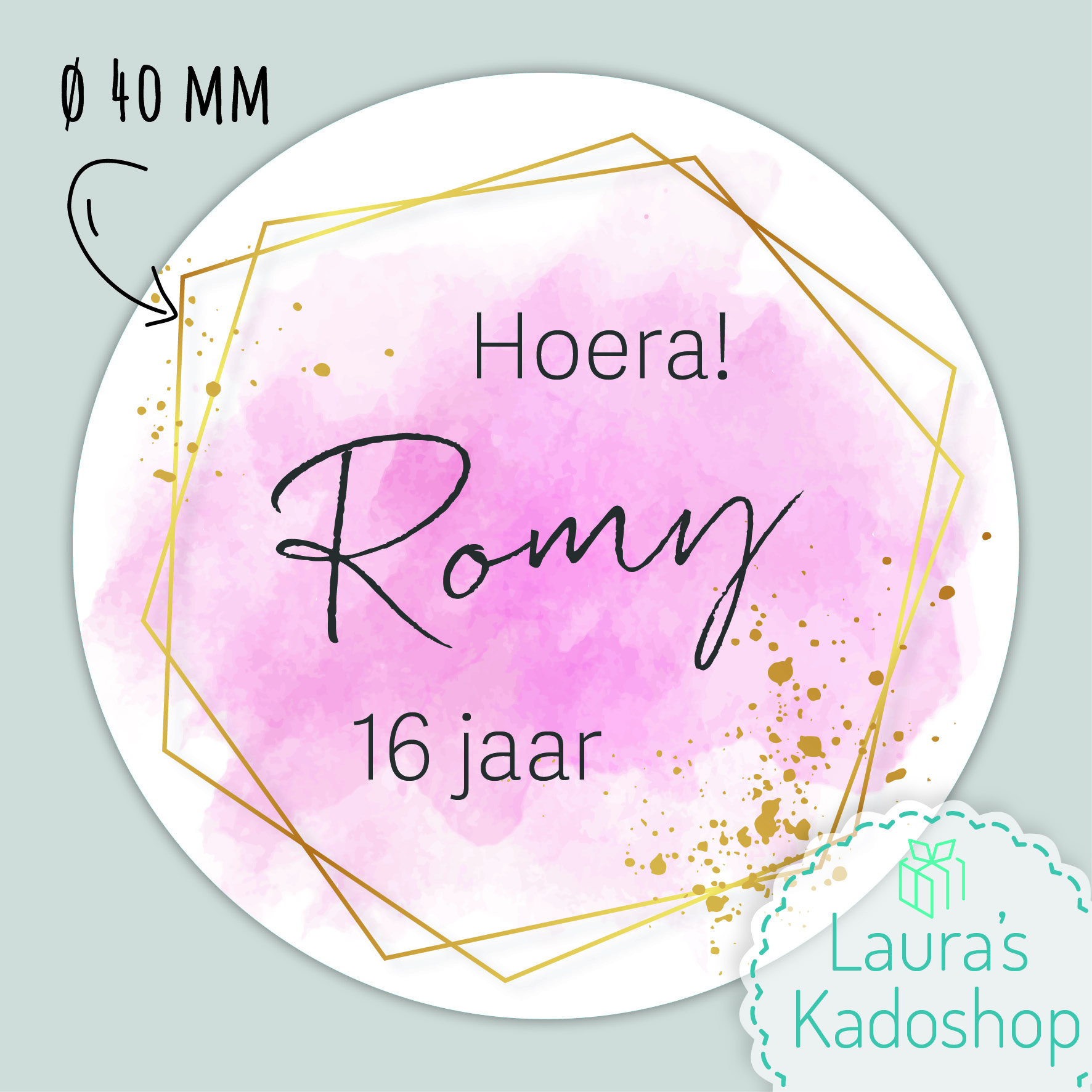 Sticker Watercolor (24 per vel)