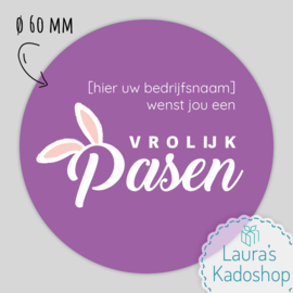 Sticker Vrolijk Pasen (12 per vel)