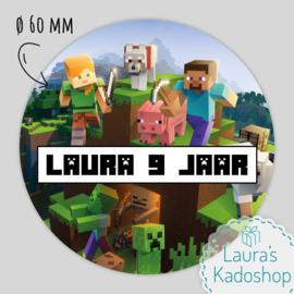 Sticker Minecraft (12 per vel)