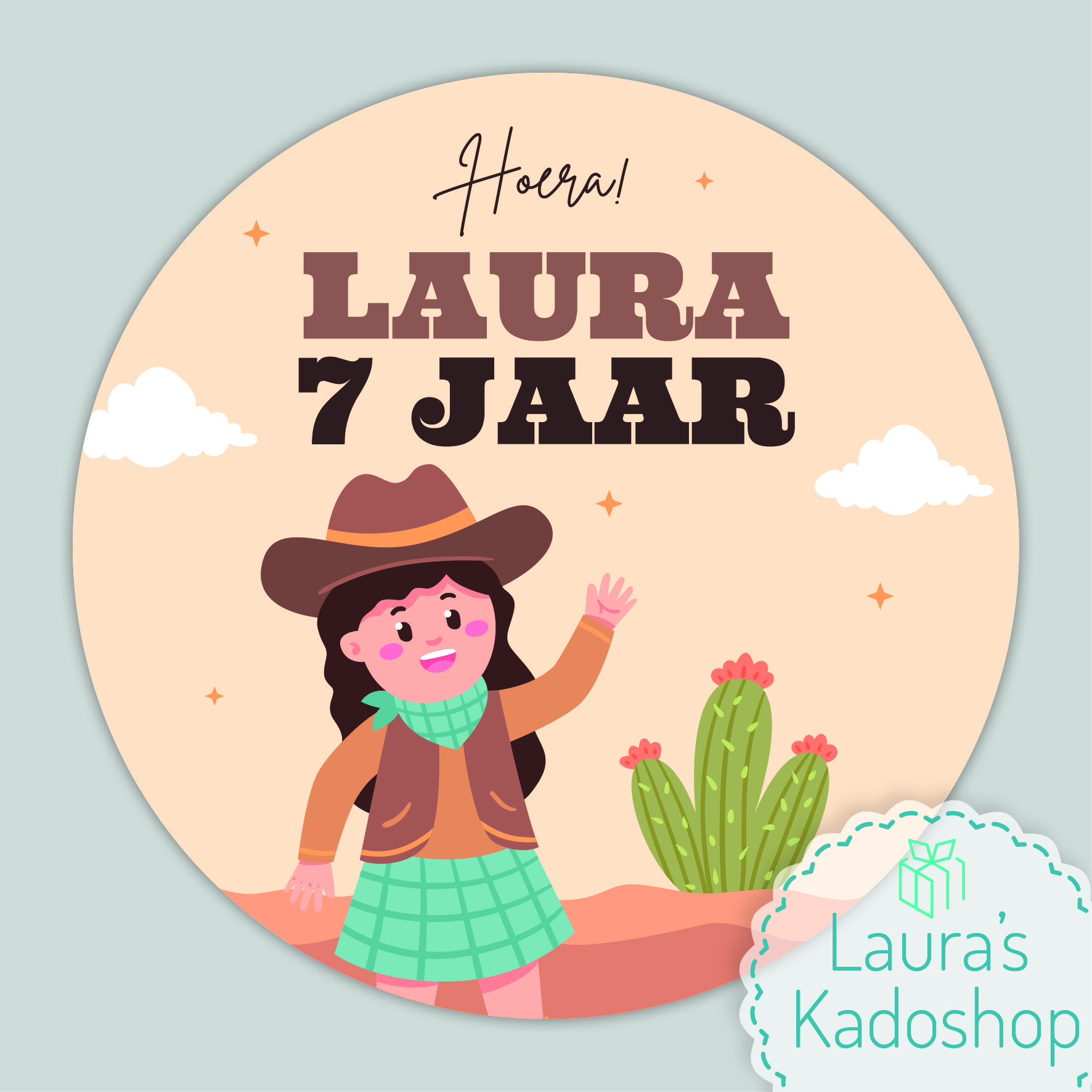 Pringles Top-stickers - Cowgirl (8 per vel)