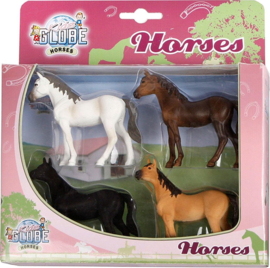 Kids Globe 640085 - Horses 4 paarden 1:32