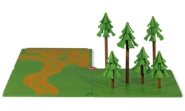 Siku 5699 - Siku World toebehorenset veldwegen en bos