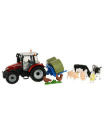 Britains 43205 -Boerderij speelset tractor  en diverse dieren (1:32)