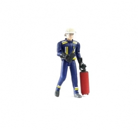 Bruder 60100 - Bworld brandweerman met brandblusapparaat
