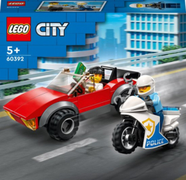 LEGO City Achtervolging auto op politiemotor - 60392
