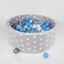 Meow ballenbad  - grijs met sterren