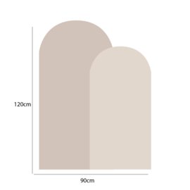 Muursticker taupe