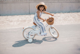 Witte Banwood Classic fiets Inclusief helm en gratis zonnebril