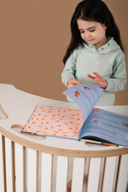 3-in-1 Montessori klimboog met Tafel en Glijbaan - ladder