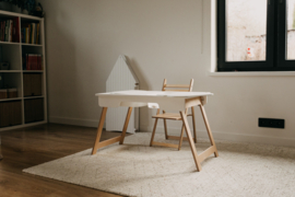 Inklapbare sensorische tafel met 2 bakken - wit