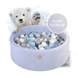 Meow ballenbak velours “Ice Bear” mix