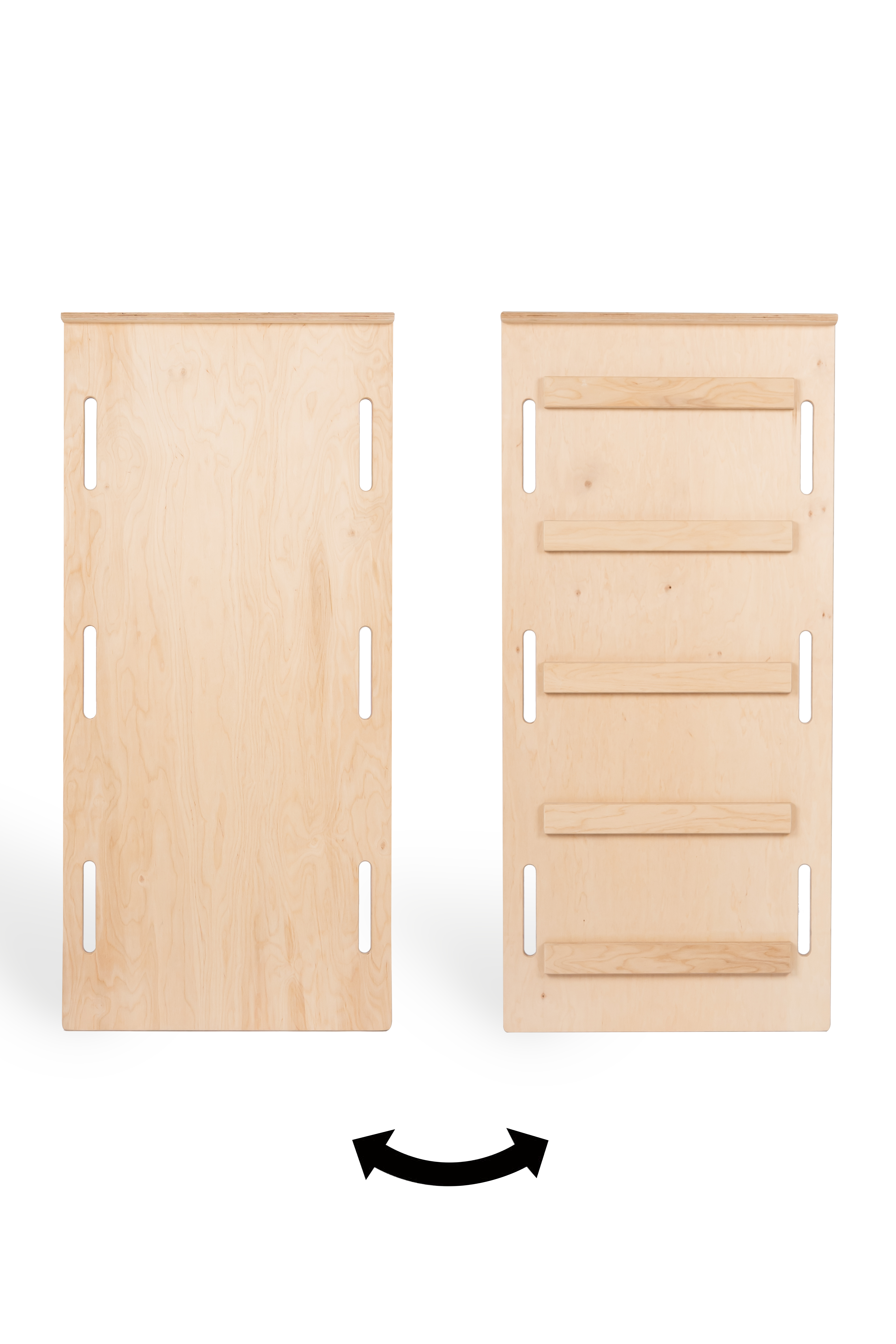 2-in-1 Montessori klimboog met Glijbaan met ladder - Groot