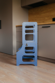 Modulair leertoren, keukenkruk en bureau - Blauw