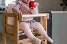 Modulaire leertoren met kinderstoel - Naturel